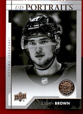 2017-18 Upper Deck UD Portraits #P65 Logan Brown RC