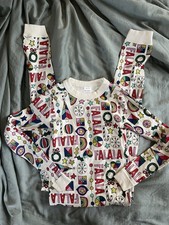 Hanna Andersson Christmas FALALA Pajamas One Piece US 10/ 140 CM