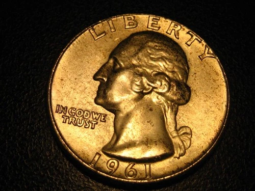 1961-P 90% Silver Washington Head Quarter BU Some Toning  ^^^^^