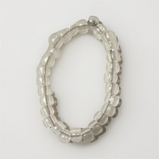 glow n the dark Beaded Bracelet Glass Round Slide Closure