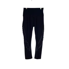 90 Degrees by reflex cut out midnight blue Capri leggings size XS