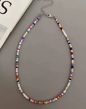 Beautifull handmade Beaded Choker - Multi Beaded Necklace - Minimalist Jewellery