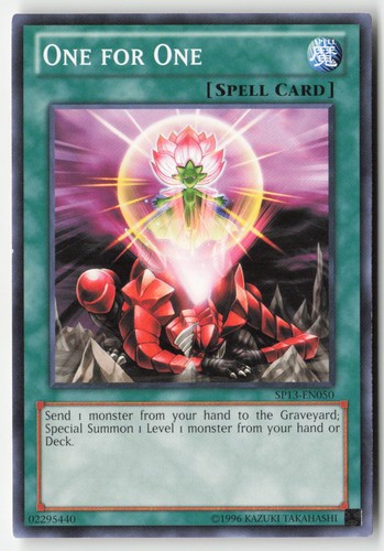 One for One [Starfoil] SP13-EN050 YuGiOh Star Pack 2013 card