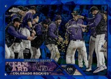 2023 Topps Chrome Sapphire Edition Colorado Rockies #445 Colorado Rockies 3I