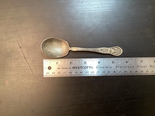 Panama Pacific Expo 1915 SOUVENIR SPOON TOWER JEWELS 1877 Niagara Falls Co.