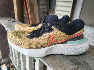 Nike ZoomX Invincible Run Flyknit Sneakers Mango Black DJ5926-700 Women's 9.5  