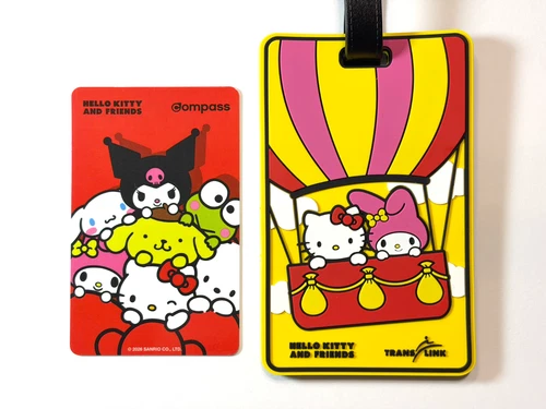 Canada 2026 Vancouver Hello Kitty & Friends Translink Compass Card & Luggage Tag
