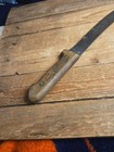  Vintage 17" OA 12" Curved Blade High Carbon Steel Butchers Knife BAGAT BROS. GC — photo 8