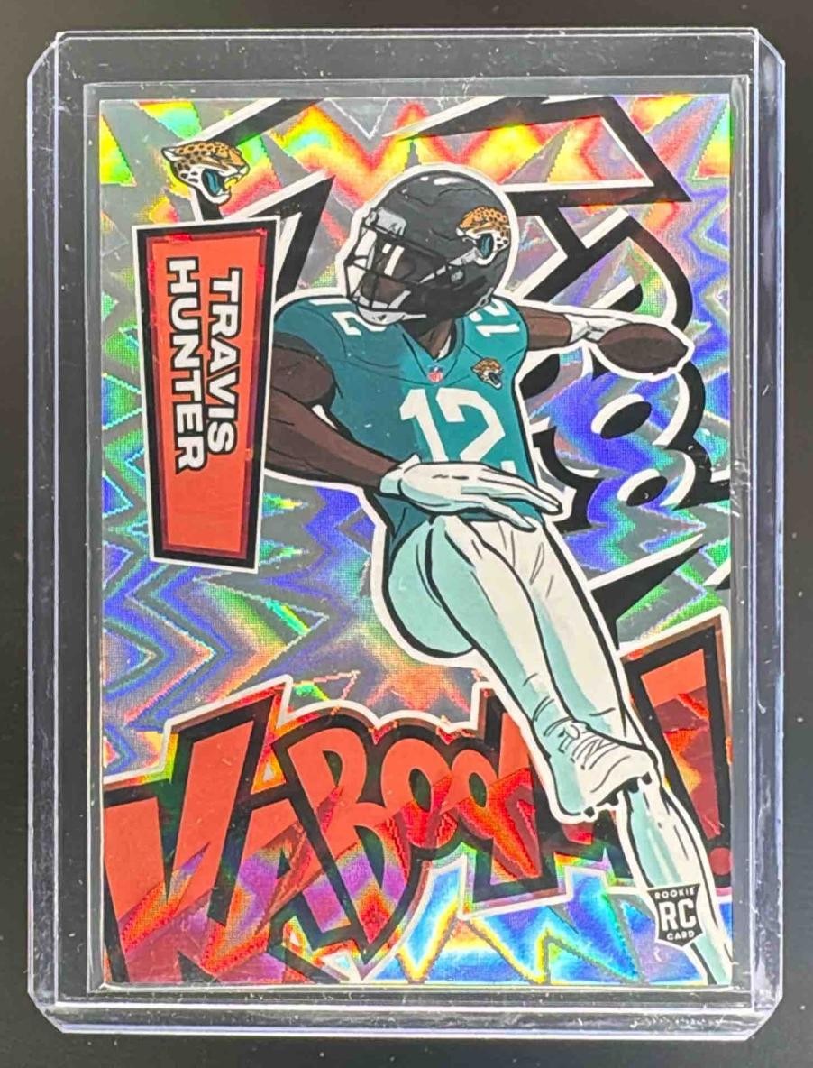 Travis Hunter 2025 Panini Absolute #36 Kaboom - Vertical Rookie RC