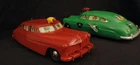 Pair of Large Marx Wyandotte Hudson Packard Wind Up Fire  Police Cars