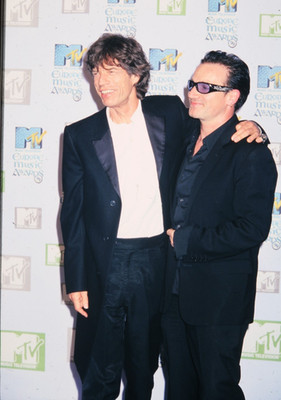 Mick Jagger Photograph Transparency Bono Original 35mm Press Promotion 1999