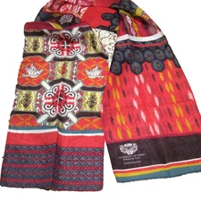 “NEW”Ford Warriors-Scarf Breast Cancer -Ford Cares Southwest Design Feathers VTG