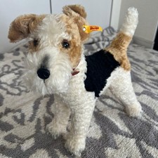 Steiff Fox Terrier Foy Plush Toy Classic Collectible Used