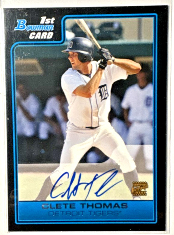2006 Bowman - Prospects Prospect Autograph Clete Thomas #B122 (AU, RC)