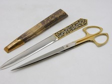 Ed Wusthof Solingen Vintage Steel Scissors Germany Paper Cutter Scissors Set