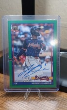 2026 Topps Series 1 - 1991 Topps Baseball Auto Michael Harris II  Green /99 (AU)