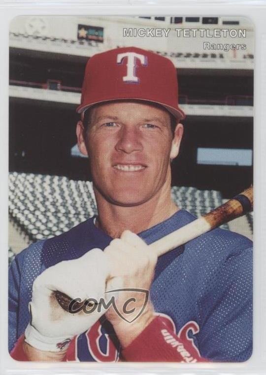 1996 Mother's Cookies Texas Rangers Stadium Giveaway Mickey Tettleton #7 0q3