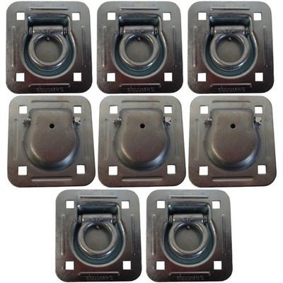 Qty 8: 1-1/2'' Bolt-on Recessed D-Ring Fits Universal Products Replaces RDR5
