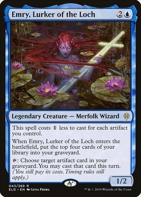 Magic/MTG Emry, Lurker of the Loch ELD-43 Rare Englisch Excellent