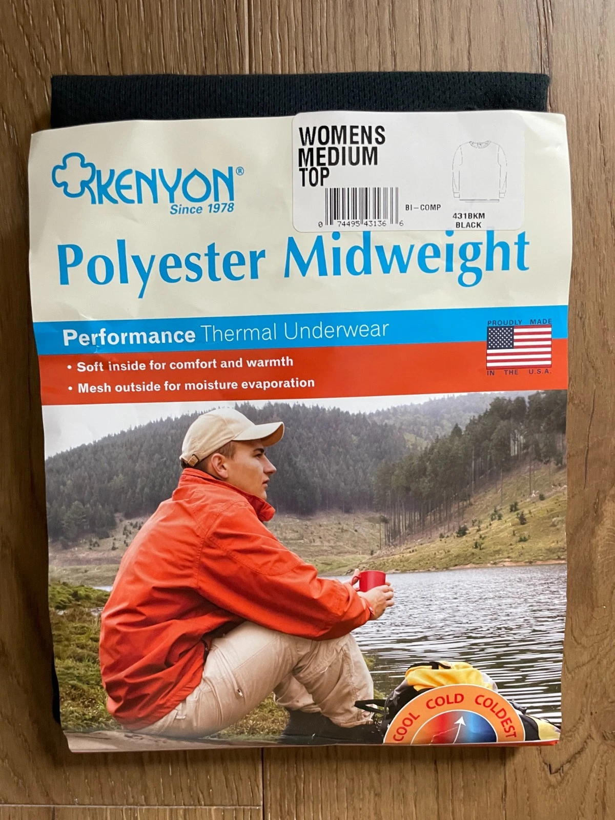 NWT Womens Kenyon Polyester Midweight Performance Thermal Base Layer Size: Med