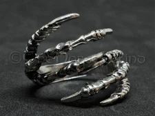 Viking Raven Claw Ring, Odin's Ravens Gothic Crow Ring Norse Huginn Muninn