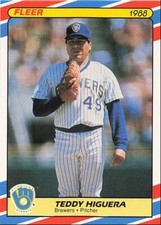 1988 Fleer SuperStars Teddy Higuera Milwaukee Brewers #16