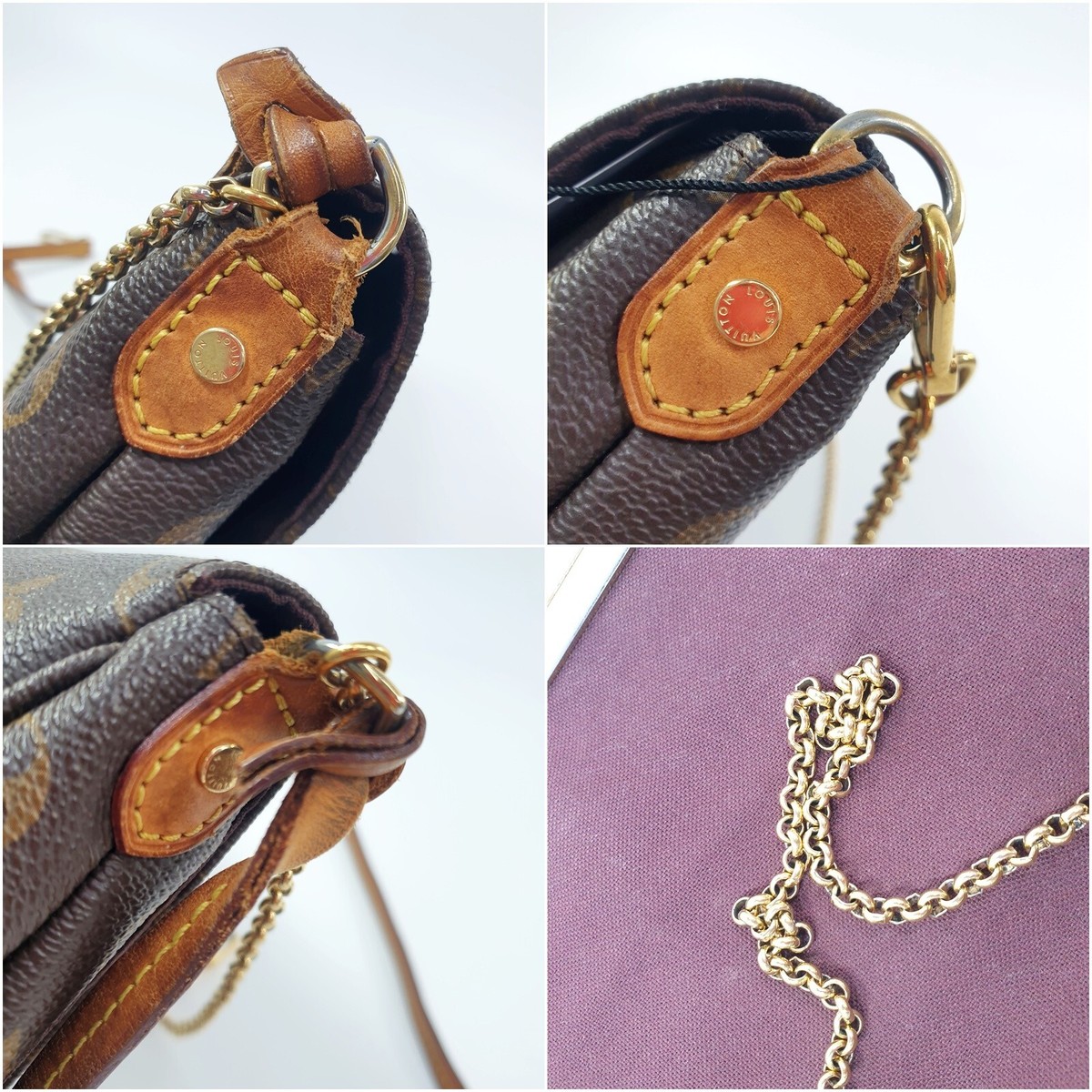Auth Louis Vuitton Favorite MM Monogram M40718 Genuine Daily Auth Louis Vuitton Favorite MM Monogram M40718 Genuine Daily