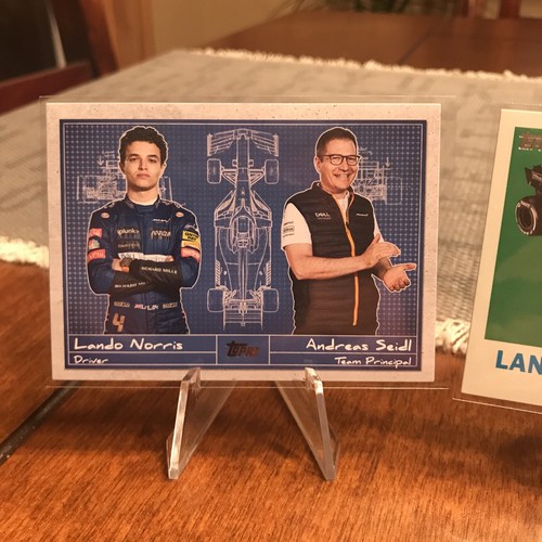 2021 Topps F1 Debrief Andreas Seidl & Lando Norris #D-15 + McLaren Team T61-LN - Picture 2 of 4