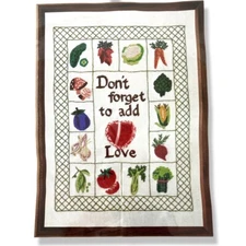 WONDERART Embroidery Sampler Kit Recipe 5062 12" x 16" Needlework Stitchery