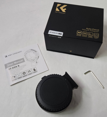 K&F Concept Auto Focus Adapter Ring EF-EOS R II Canon RF Mount Mirrorless Camera