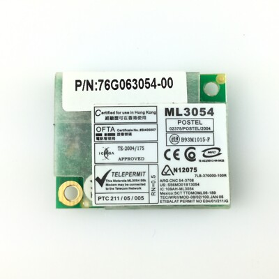Motorola ML3054 MODEM - A05-0025001 - 3.3VDC 12MA Max. - CastleNet