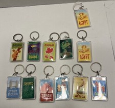 Highlights Top Secret Adventures Lot Of 12 Countries Keychains 1 Duplicate