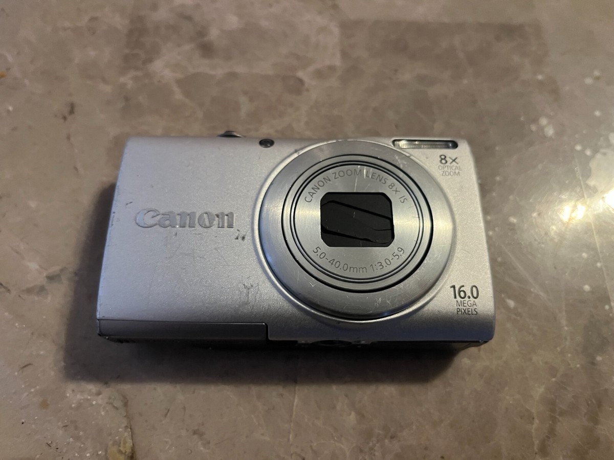 Canon PowerShot A4000 IS HD 16.0MP Digital Camera Silver For