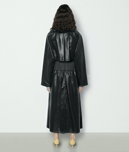 BOTTEGA VENETA Leather Trench Coat in Black Size IT 40 - $9,840 - Picture 15 of 20
