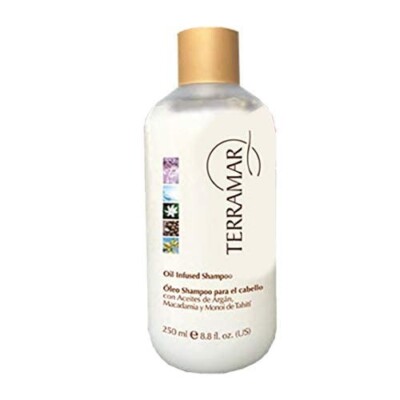 TERRAMAR SHAMPOO WITH ARGAN, MACADAMIA, AND TAHITI  MONOI OIL.