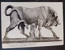 postcard art RPPC Athens ceramic Bull funerary monument of Dionysius Greece