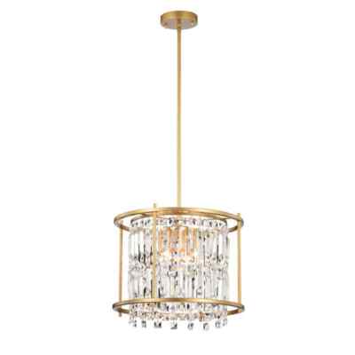 GREENVILLE SIGNATURE Joli 4-Light Gold Drum Chandelier, No Bulbs Included