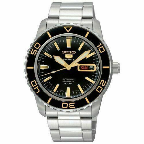 Seiko 5 SESNXJ49K Automatic Day Date Wrist Watch | eBay