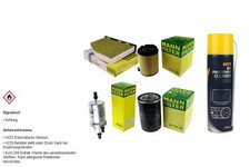 MANN FILTER Paket Klimareiniger für VW Golf Plus 5M1 521 1.6 Bi-Fuel Jetta