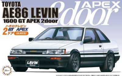 Fujimi ID-61 1/24 Model Kit Toyota Corolla Levin AE86 1600 GT Apex 2 Door Coupe