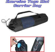 New Yoga Mat Carrier Bag Nylon Mesh Adjustable Strap Washable Exercise