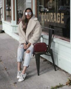 zara soft faux fur jacket