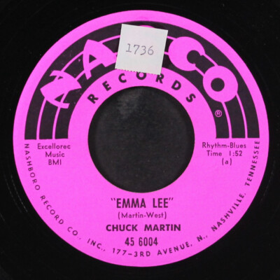 Chuck Martin: Emma Lee / Yeah! Nasco 7 '' Einzel 45 RPM