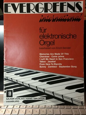 Evergreens international für elektronische Orgel - Ed-Nr. 941