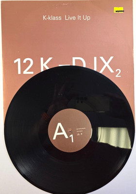 K-Klass   Live It Up 12'' vinyl record house promo on Parlophone club dance 1998