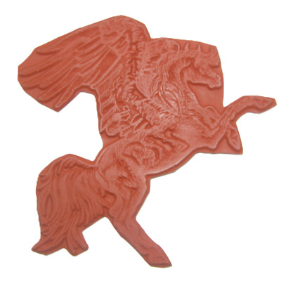 RARE Mythical Pegasus Unmounted Rubber Stamp Extremely Detailed