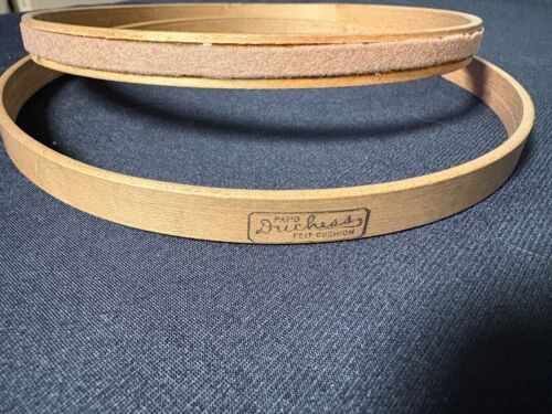 VINTAGE WOODEN EMBROIDERY HOOP DUCHESS 6” HOOP FELT LINED