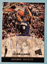 1998 Press Pass Autographs Jahidi White On-Card Auto Gold Foil Georgetown Hoyas