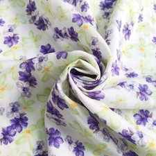 1yard X 1.4meter Breathable Dress Material Soft Viscose Poplin Fabric Floral