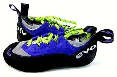 Evolv Nikita Womens Climbing Shoe, Violet/Gray US Size 4 M, UK 1.5, EUR 34